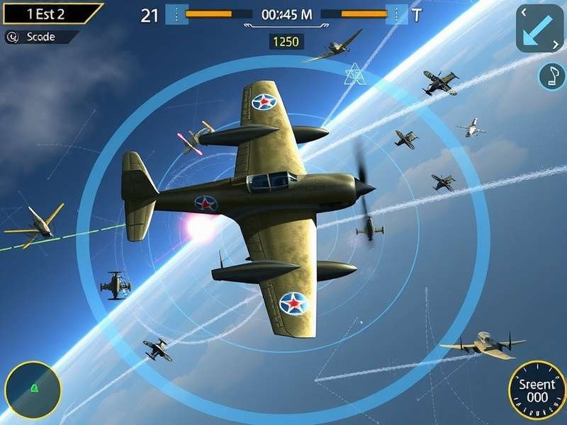 Airborne Mavericks gameplay screenshot showing aerial combat